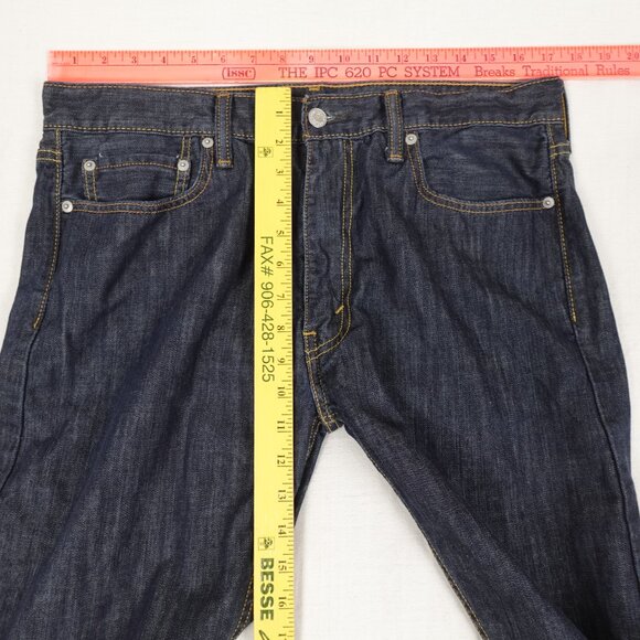 Levi's 513 Slim Straight Jeans Men's 36x28 100% Cotton Denim - Picture 10 of 11